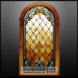 蒂凡尼屏风 艺术 欧式 门窗 吊顶 隔断 教堂彩色玻璃OY-PF-1230