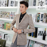 青少年男士青春流行韩版修身薄款时尚休闲西装英伦小西装上衣外套