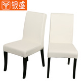 银盛 简约现代橡实木餐椅 软垫皮革餐椅餐凳 餐桌椅组合 B58特价