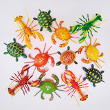 卡通动物冰箱贴创意磁贴 超大立体仿真螃蟹乌龟龙虾弹簧儿童玩具