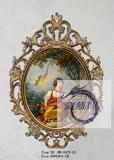 欧式奢华油画框画框相框高档装饰镜椭圆形镜框装饰镜复古油画框