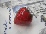 Strawberrv草莓手绘陶瓷儿童房卡通拉手田园风格蔬果橱柜抽屉拉手