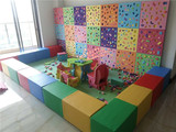 亲子园EVA泡沫拼插益智区角积木 幼儿园墙面积木软体形状创意比拼