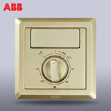 ABB开关面板插座德逸珍珠金色单控定时组合开关AE411-PG