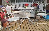 铁艺折叠休闲桌椅套件三件套桌子椅子花园庭院阳台户外欧式田园