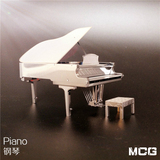 【MCG】3D立体金属拼图乐器钢琴成人DIY手工拼装模型创意玩具礼物