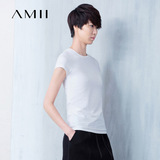 艾米AMIl女装旗舰店夏天休闲修身大码T恤AMll25-29周岁女士短袖潮