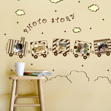 小火车照片墙贴 幼儿园儿童房间装饰 教室布置 可爱卡通图案 特价