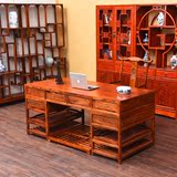中式家具 书桌办公桌 仿古实木大班桌榆木画案老板桌特价写字台
