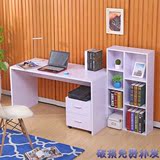新款学生学习桌写字台  特价书桌书柜组合简易台式办公卧室电脑桌
