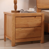 北欧实木床头柜 日式组装收纳柜卧室储物柜边柜简约现代收纳柜子