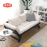 欧式沙发床折叠实木沙发床可折叠沙发床拆洗布艺多功能沙发床两用