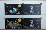 上海交通卡蓝精灵动画主题迷你卡一套二张可选(送卡套）