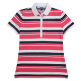 Tommy Hilfiger美国代购女装 汤米2016夏新款条纹短袖T恤polo衫