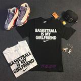 原版 乔丹纯棉篮球短袖 AJ男子运动半袖 NIK 篮球是我女朋友T恤衫