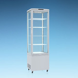 RT-235四面透明玻璃冷藏展示柜立式冷藏柜立式台式冷柜
