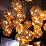 意大利Corrosion Art灯创意loft酒吧会所灯金属多边形钻石球吊灯
