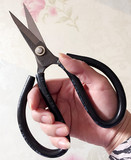 黑色大剪刀 皮革剪刀 工业剪刀 家用剪刀 黑色塑料套剪刀裁缝剪刀
