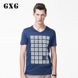 特卖夏装新款gxg正品男装 男士休闲时尚个性短袖T恤#23144559