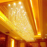 大型酒店工程灯 长方形大厅堂水晶灯具 水晶工程灯 会所灯饰具