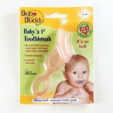 现货美国Baby Buddy宝宝婴儿第1支训练牙刷咀嚼型牙胶硅胶材质