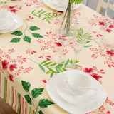 田园餐桌布布艺时尚台布茶几布长方形棉麻加厚宜家海绵坐垫可定做
