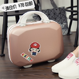 韩版复古箱14寸糖果色手提箱小旅行李箱子kitty化妆箱包女包邮