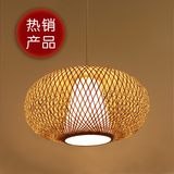 创意茶餐厅日式吊灯榻榻米灯具主卧室灯温馨单个竹编阳台灯中式