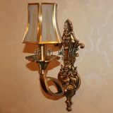 全铜客厅壁灯单头欧美式纯铜焊锡灯卧室床头灯餐厅楼梯间过道壁灯