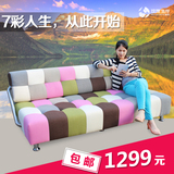 布艺多功能折叠沙发床1.8 1.5 1.2米宜家储物简约现代实木沙发床