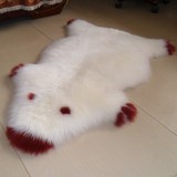 澳洲纯羊毛毯羊毛沙发垫羊毛地毯客厅卧室卡通地垫整张羊皮飘窗垫