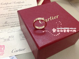 Cartier卡地亚 18K玫瑰金窄版一钻B4050700戒指/指环香港专柜代购