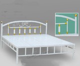 包邮加强版铁艺床 田园风格铁架床 双人床 铁床 公寓床1.2米1.5米