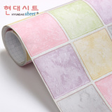 韩国PVC自粘马赛克墙纸壁纸厨房浴室卫生间防水格子墙贴瓷砖贴纸