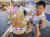 幼教儿童玩具特大块建筑木制益智实木原色超大型木质实心大积木