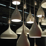 现代简约单头铝材彩色小吊灯三头餐厅饭餐灯创意吧台组合LED吊灯