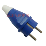 欧式电源插头2芯16A250德标插头 E-012欧标插头带CE认证 工业插头