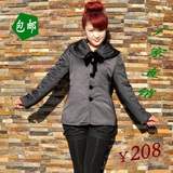 2014春款新款短棉衣外套 女纯色中年韩版修身棉袄棉服H081