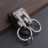 创意简约汽车钥匙扣男士腰挂式皮带汽车钥匙链挂件双环个性钥匙圈