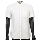 BURBERRY博柏利 16年专柜新款 白色短袖衬衫 39961171