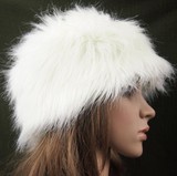 外贸原单 H&M冬季奢华仿皮草帽 HM毛绒帽子 时尚女帽保暖成人帽子