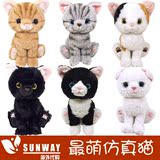 正品日本代购 Kitten猫咪仿真猫猫玩偶公仔萌猫毛绒玩具礼物