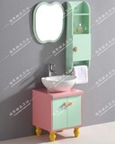 特价儿童橡木浴室柜组合 卫生间洗手盆柜组合 洗脸盆台盆柜整体