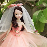 中国芭芘洋娃娃可儿娃娃浪漫婚纱9079花样新娘女孩闺蜜礼物玩具