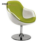 舒适吧椅玻璃钢休闲椅电脑椅转椅皮艺拼色休闲椅咖啡椅 YJ125