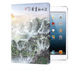 中国风苹果56平板iPadAIR2保护套超薄1休眠防摔皮套支架外壳包