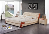 欧式床现代实木床/品质保证经典百年家居真皮双人软床订做2*2.2米