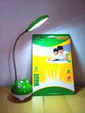 久量LED充电式台灯620 小青蛙儿童卡通LED台灯 双档床头夜用台灯