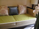 棉麻高档纯色沙发垫坐垫布艺时尚欧式奢华防滑沙发巾l绿色可定做