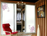 北京地区 推拉衣柜  艺术玻璃移门 定制板式家具